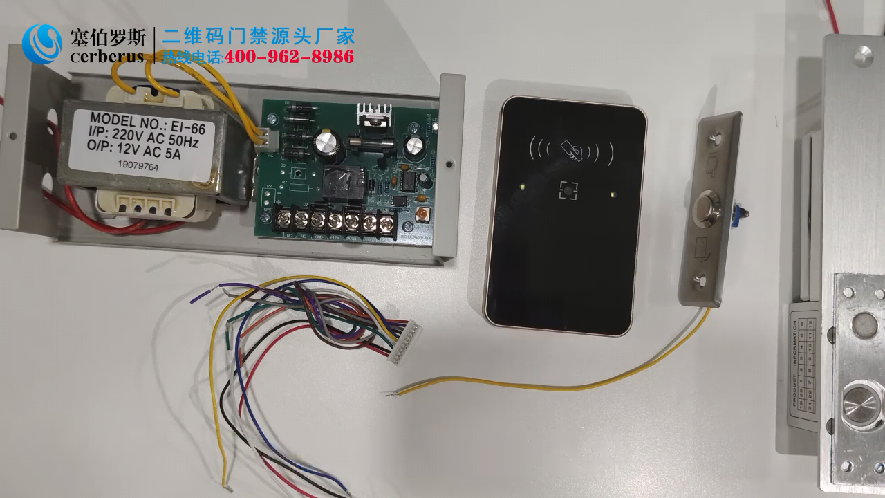 二維碼門(mén)禁一體機(jī)線怎么接